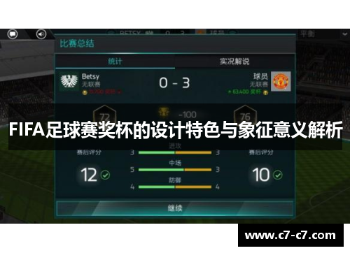 FIFA足球赛奖杯的设计特色与象征意义解析 FIFA足球赛奖杯的设计特色与象征意义解析